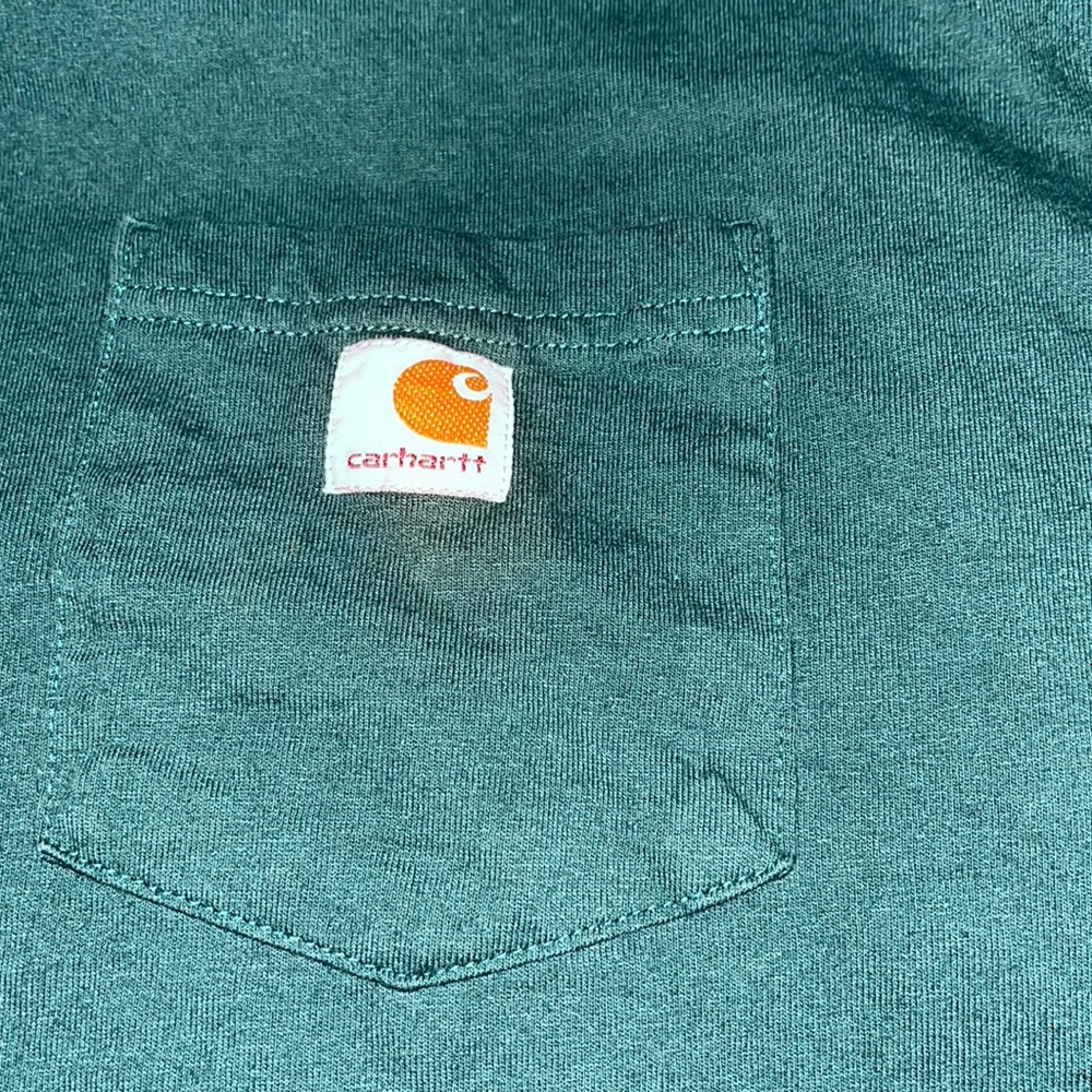 Carhartt Dark Green Short Sleeve T-Shirt - Picture 3 of 4